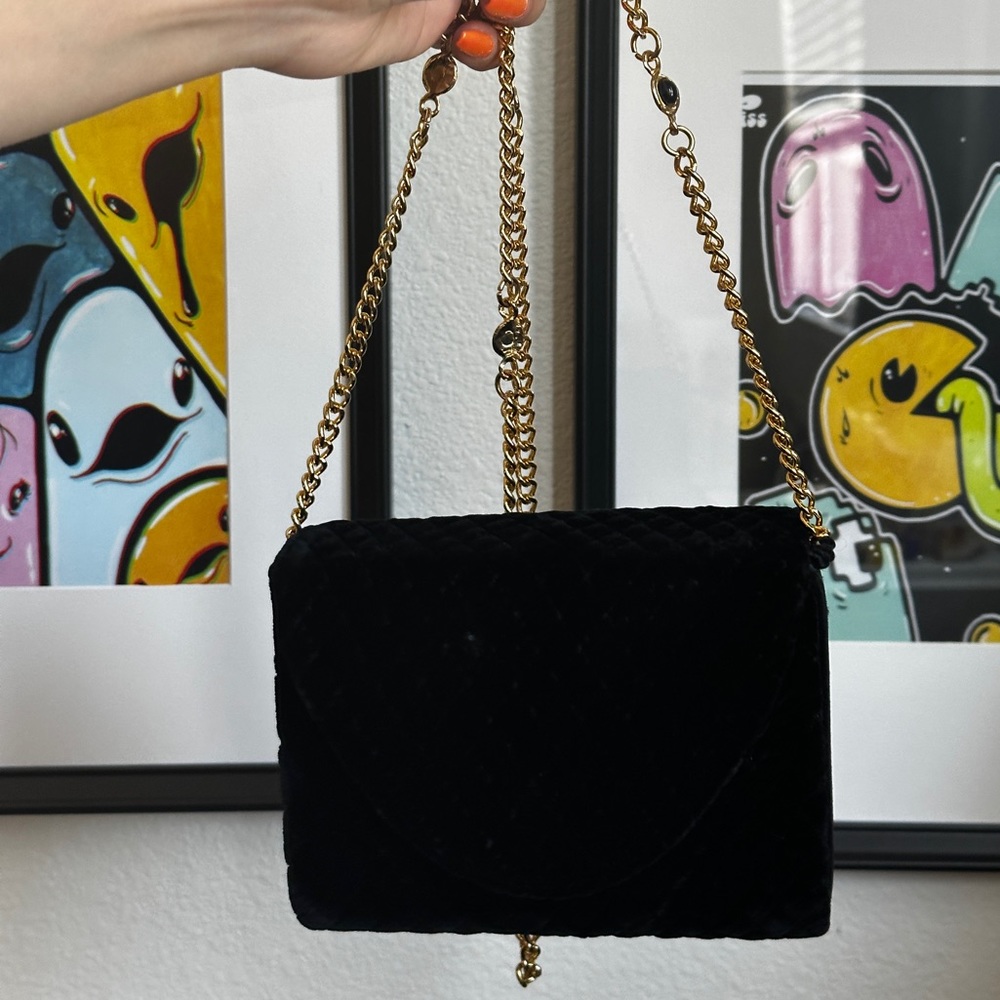 Vintage Velvet Boxy Mini Bag